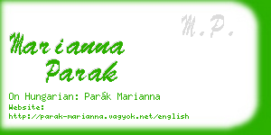 marianna parak business card